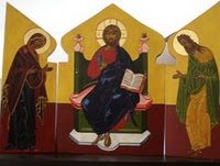 Jezus tussen Maria en Johannes de doper